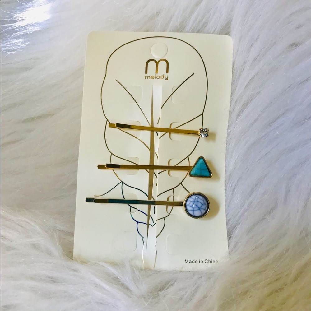 Set of 3 hair pins